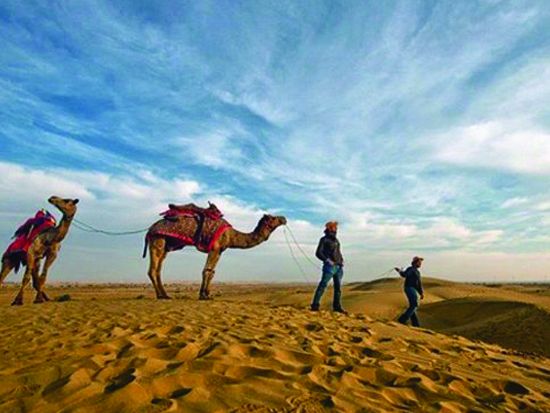 Osian desert camel safari sunset experience near Jodhpur
